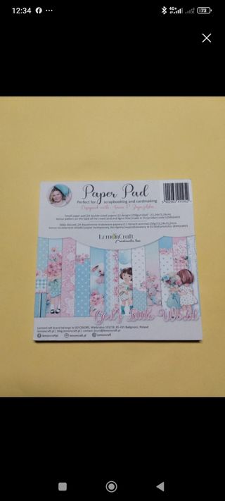 Lote Papeles Scrapbooking LemonCraft, dayka y stam