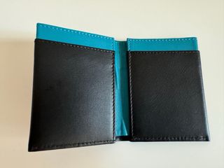 Cartera Rohmb Negra y Turquesa