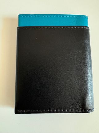 Cartera Rohmb Negra y Turquesa
