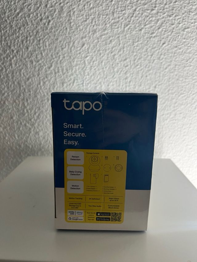 Cámara Seguridad Tapo 2K Pan/Tilt Wi-Fi