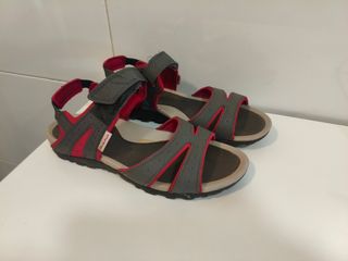 Sandalias Quechua Talla 39 Gris/Rojo