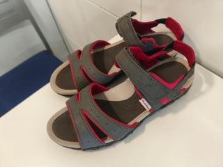Sandalias Quechua Talla 39 Gris/Rojo