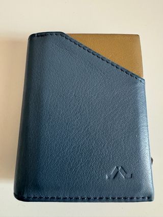 Cartera Roik azul y marrón