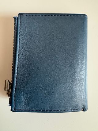 Cartera Roik azul y marrón