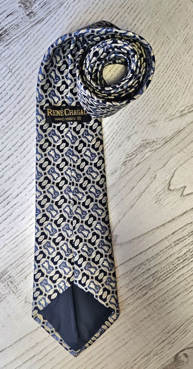 Corbata Seda Rene Chagal Vintage