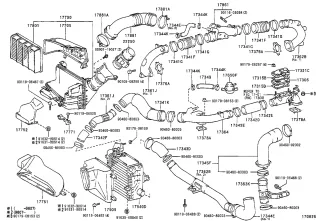 Intercooler Toyota Supra MK4 OEM + Duck