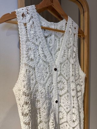Cárdigan/Chaqueta de punto blanco