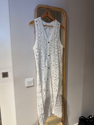 Cárdigan/Chaqueta de punto blanco