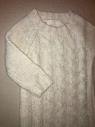 Jersey Zara Blanco Trenzado