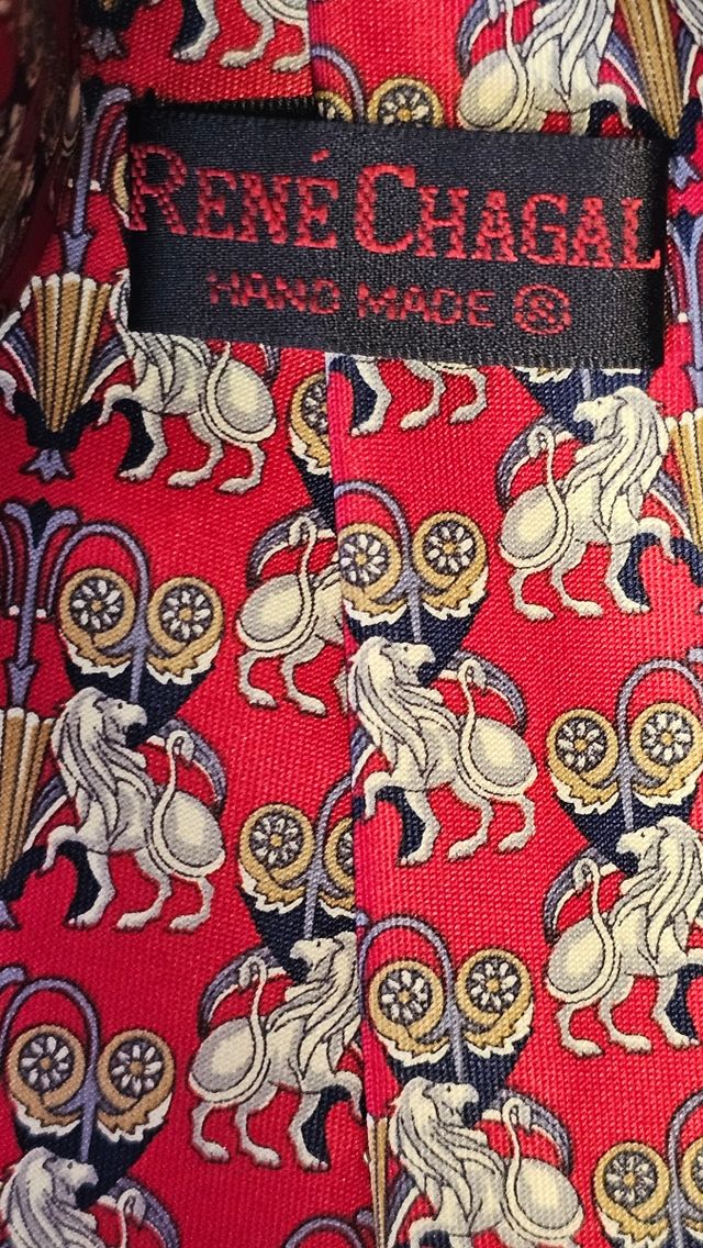Corbata Seda Rene Chagal Vintage