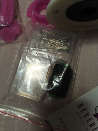 Cabeza Maniquí Lona Beige y Rosa