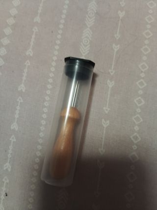 Cabeza Maniquí Lona Beige y Rosa