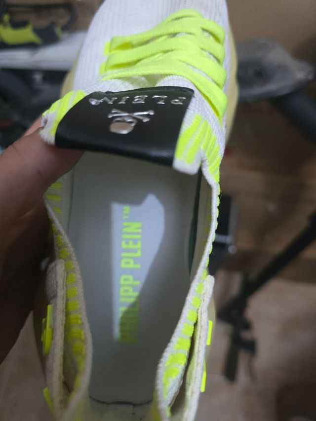 Zapatillas Philipp Plein Hombre Blancas/Amarillas