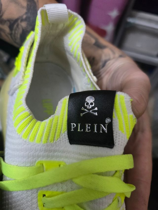 Zapatillas Philipp Plein Hombre Blancas/Amarillas