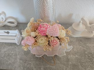 Centro de flores eternas