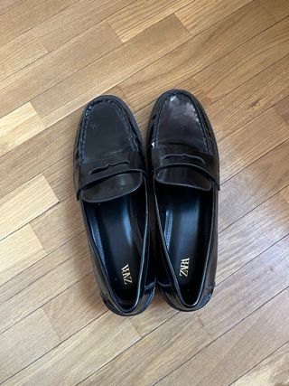 Mocasines Zara Negros Talla 38