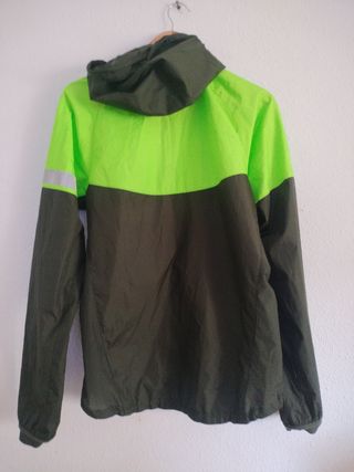 Chaqueta Impermeable Nike S Hombre Verde Neón