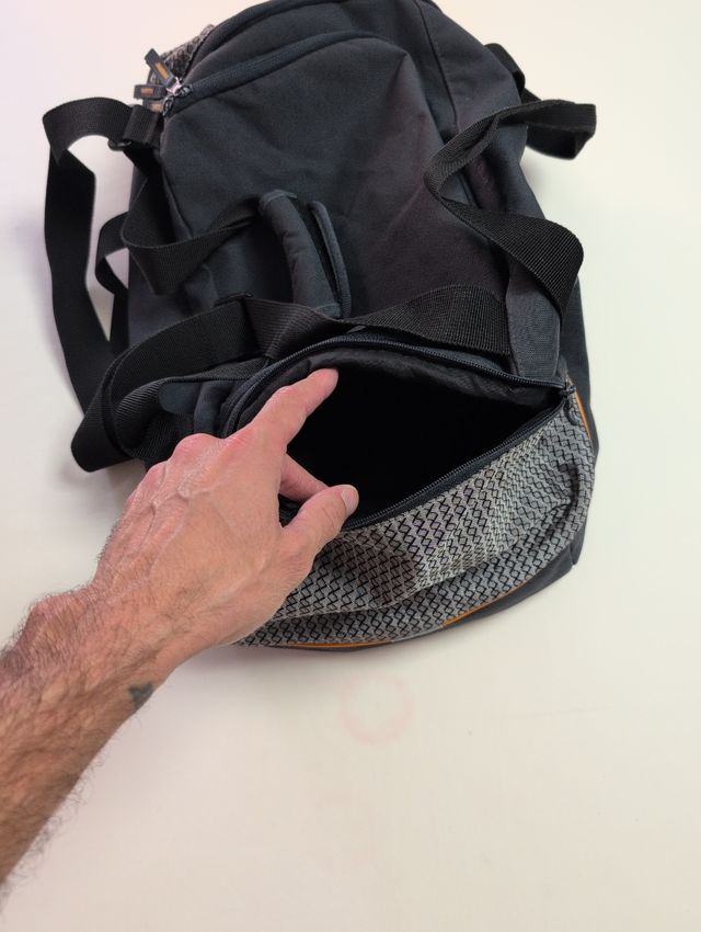 Bolsa de Deporte Gym Negra y Gris