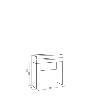 Elegante tocador en roble