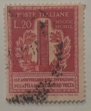 Francobolli Repubblica Alessandro Volta 1949