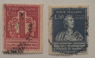 Francobolli Repubblica Alessandro Volta 1949