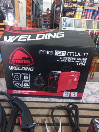 Soldadora Hilo MIG 131 120A sin gas + bobina
