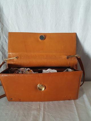 Bolso Lottusse camel Piel