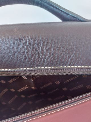 Bolso Maletín Marrón para Portátil y Libros