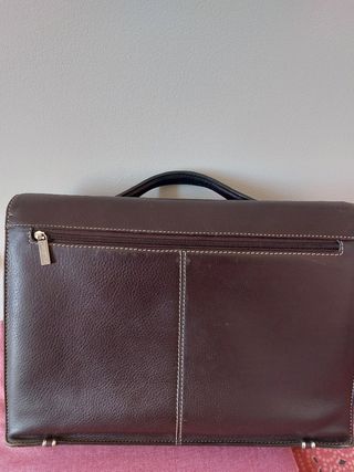 Bolso Maletín Marrón para Portátil y Libros