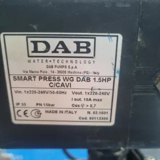 Bomba y control presion agua sanitaria