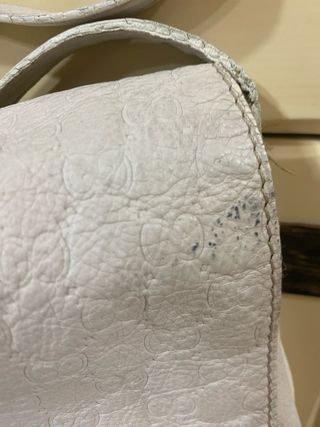 Borsa Gucci bianca con cuore vintage