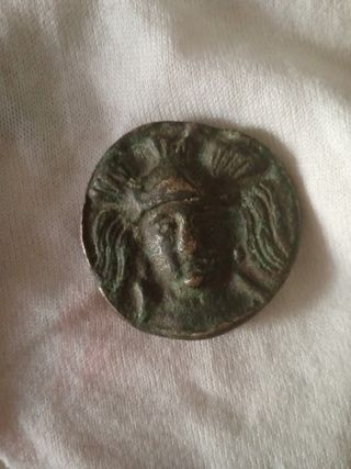 Moneta Romana Stile Minerva/Toro