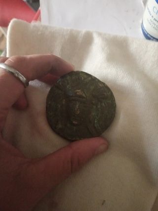 Moneta Romana Stile Minerva/Toro