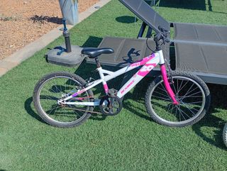 Bicicleta infantil DENBIKE rosa y blanca