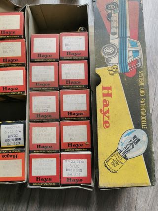 Bombillas Coche Moto Camión clásicos Marchal