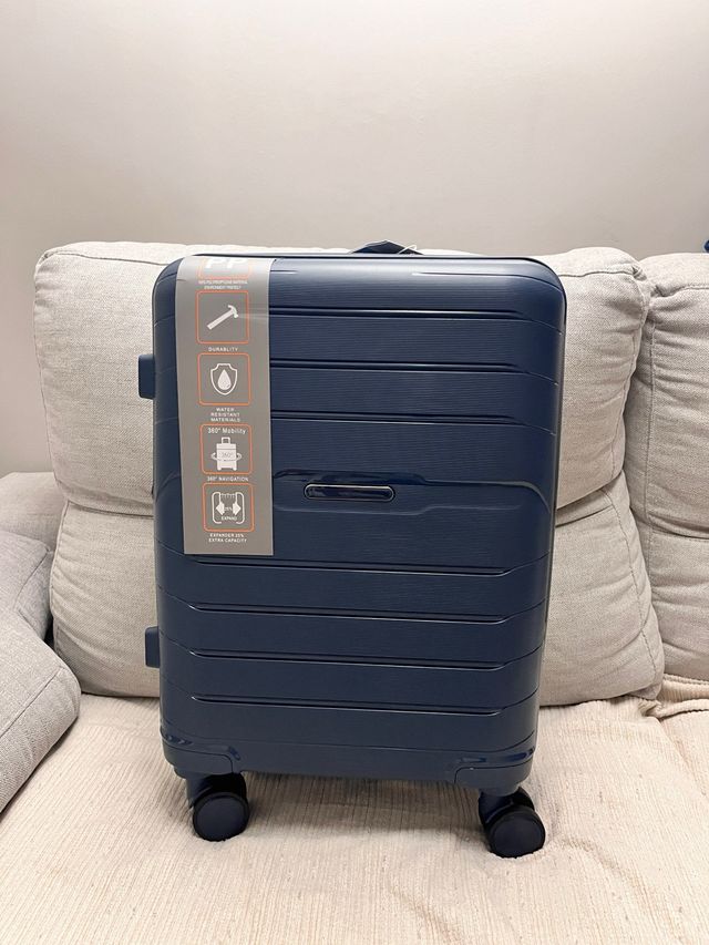 Maleta de cabina azul 100% Polipropileno