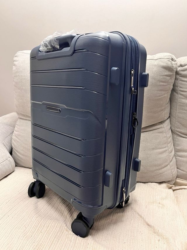 Maleta de cabina azul 100% Polipropileno