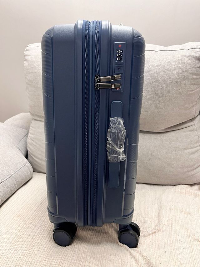 Maleta de cabina azul 100% Polipropileno