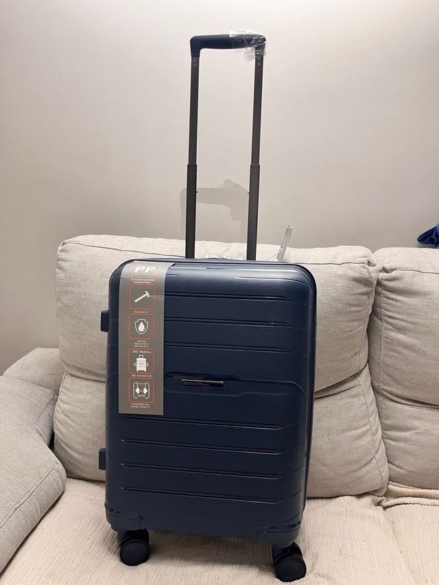 Maleta de cabina azul 100% Polipropileno