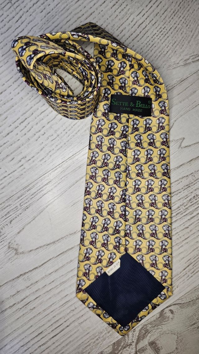 Corbata Sette & Bello Seda Amarilla