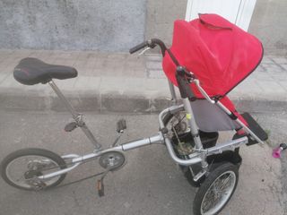 Carro Bici Niño/Bebé Rojo