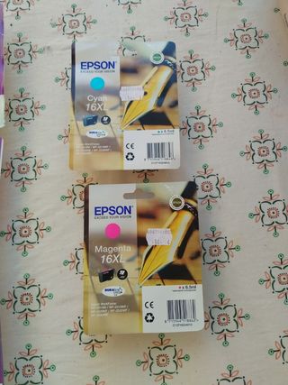 Cartuchos Epson T0801, T0805, T0806 y 16XL