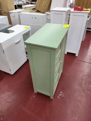Armario de baño verde 30x55x82
