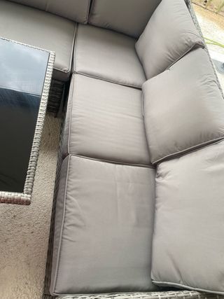 OPPORTUNITÀ Set di mobili da giardino in rattan e vetro