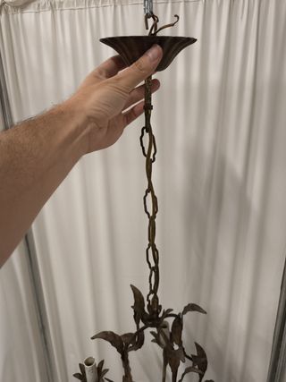 Lámpara italiana vintage dorada