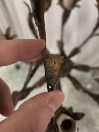 Lámpara italiana vintage dorada