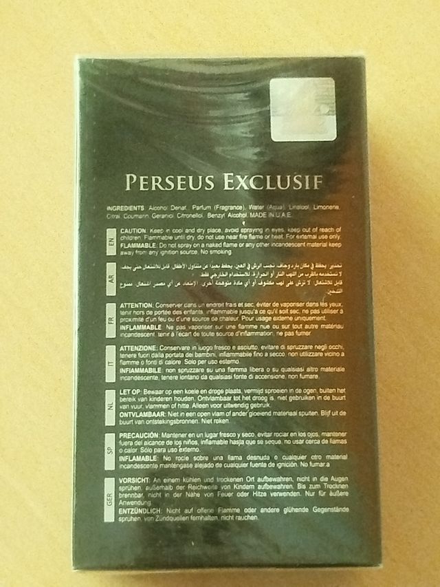 Perfume Perseus Exclusif Maison Alhambra precintad