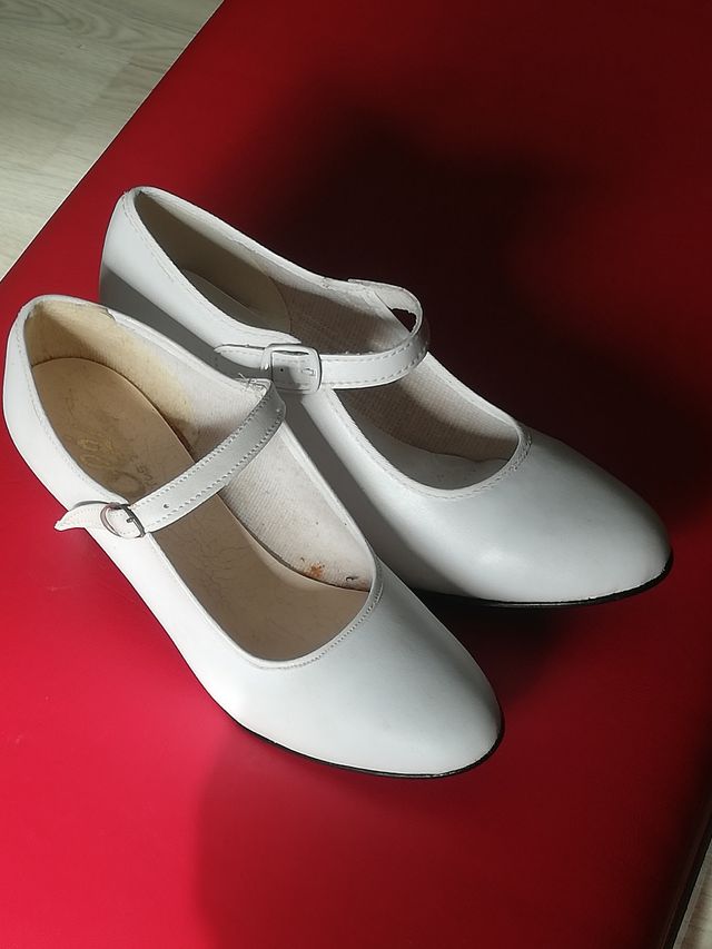 Zapatos de Flamenca Osuna Blancos