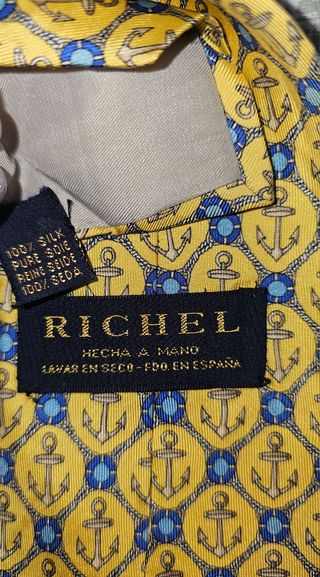 Corbata de seda Richel vintage