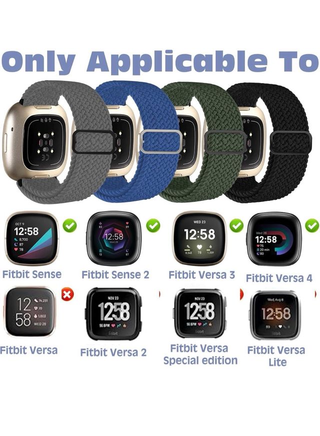 4 Correas Nylon KASESSS Reloj FITBIT